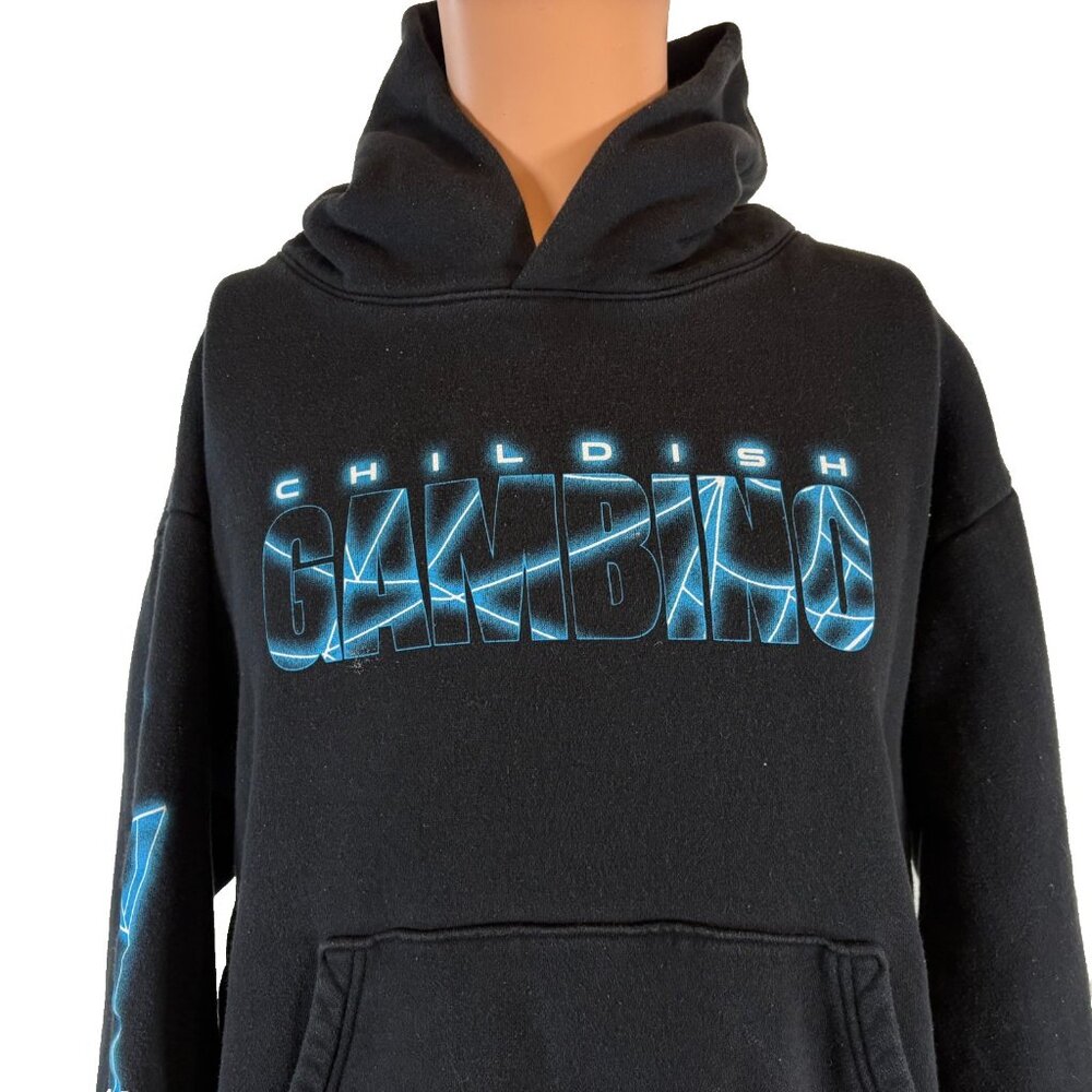 Childish Gambino New World Tour Hoodie Mens Size M Black Official Sweatshirt